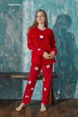 Wholesale.Girls' pajamas 11310 Red 10-11