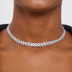 Wholesale.Choker necklace NC803 Silvery