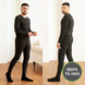 Thermal underwear.Thermo set 2102-1 male Black 2XL