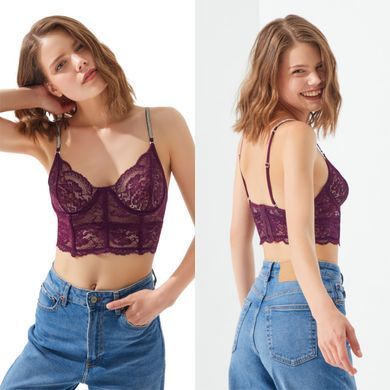 Wholesale. Bralette 1028sn Wine, 80