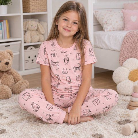 Wholesale.Child's Pyjamas 13006 (92-98) Pink