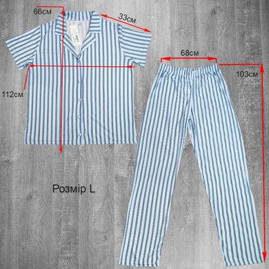 Wholesale.Pajamas 90120-14 Blue S/M